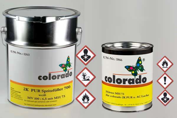 2K PUR Spritzfüller700 ca.weiß auf 2-K-Basis